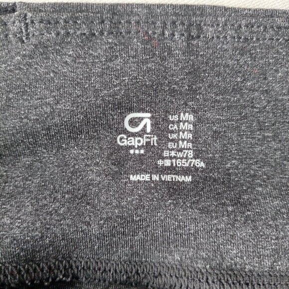 Gap FIT Performance Charcoal Heather Gray Leggings Women's Size M NWOT - Picture 2 of 7